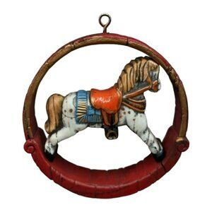 Hallmark vtg rocking horse ornament